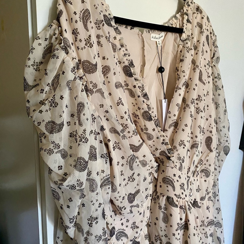 NWT 🍋 For Love & Lemons Paisley Dress Size 2x - Picture 6 of 9